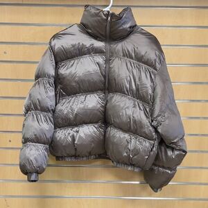 Calm Gray Womans SMALL Puffer Jacket